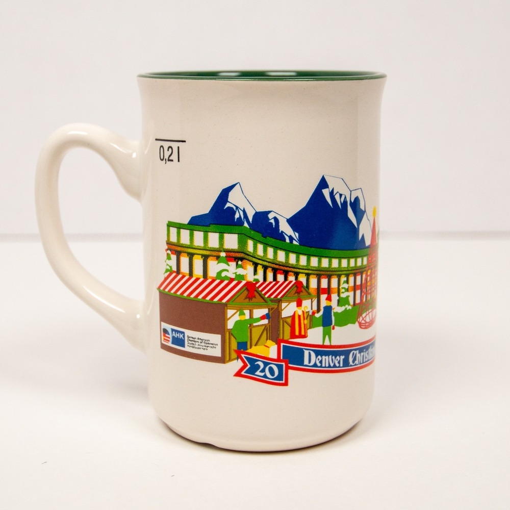 Official 2023 Denver Chriskindlmarket Mug Ceramic Gluhwein Holiday Coffee Cup
